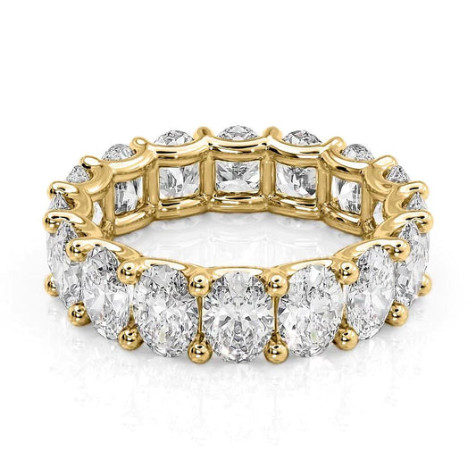 6.5ct Palina Oval Cut Moissanite Ring - Gold