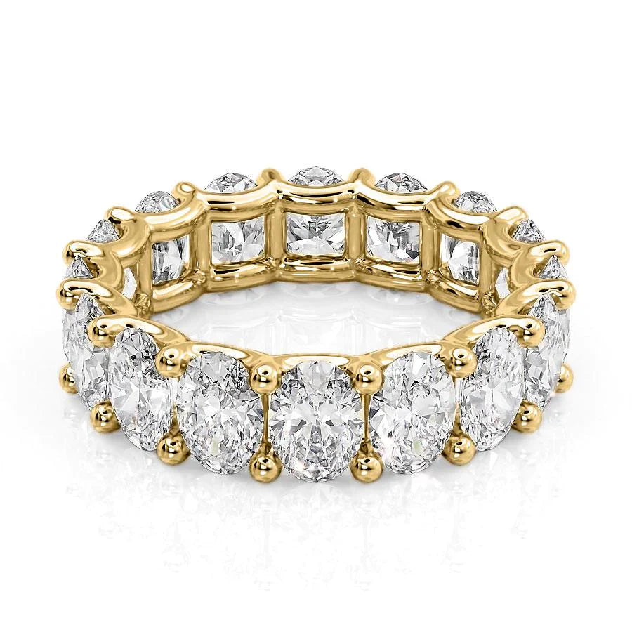 6.5ct Palina Oval Cut Moissanite Ring - Gold