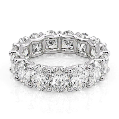 7.5ct Viveca Oval Cut Moissanite Ring - Silver
