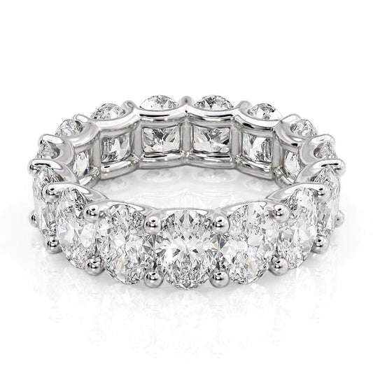 7.5ct Viveca Oval Cut Moissanite Ring - Silver