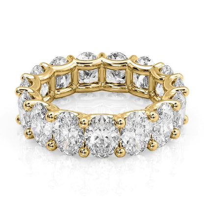 7.5ct Viveca Oval Cut Moissanite Ring - Gold