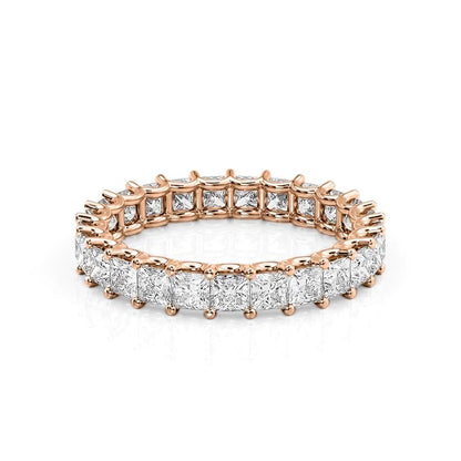 2.5ct Odile Princess Cut Moissanite Ring - Rose Gold