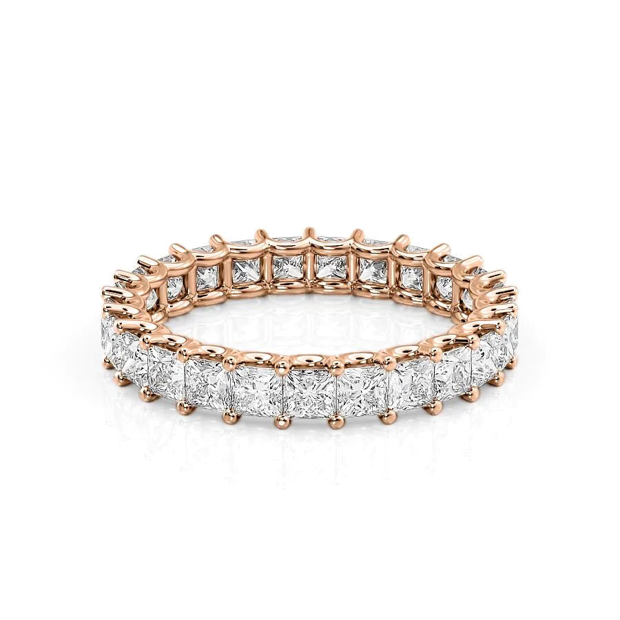 2.5ct Odile Princess Cut Moissanite Ring - Rose Gold
