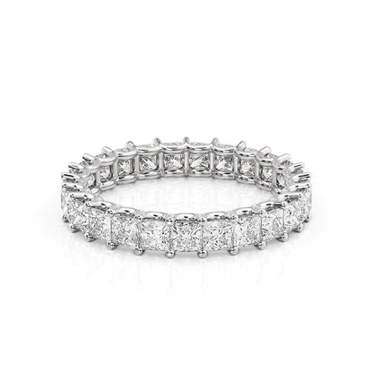 2.5ct Odile Princess Cut Moissanite Ring - Silver