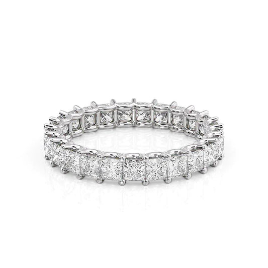 2.5ct Odile Princess Cut Moissanite Ring - Silver