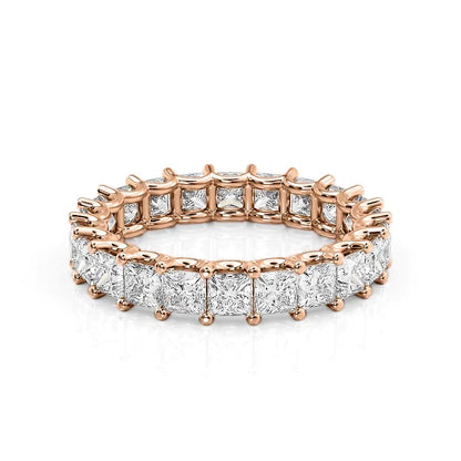 3.5ct Todara Princess Cut Moissanite Ring - Rose Gold