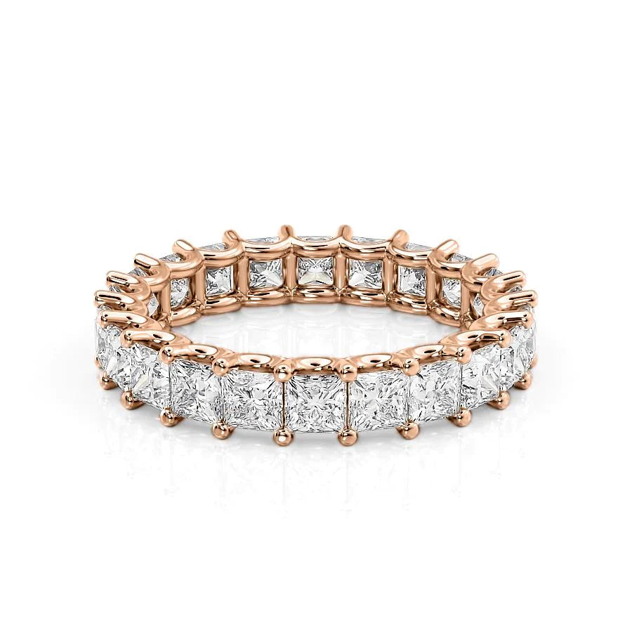 3.5ct Todara Princess Cut Moissanite Ring - Rose Gold