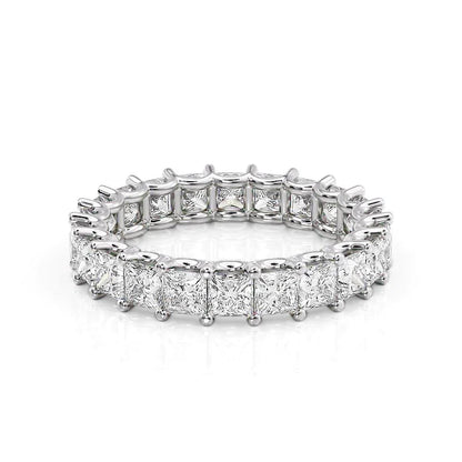 3.5ct Todara Princess Cut Moissanite Ring - Silver