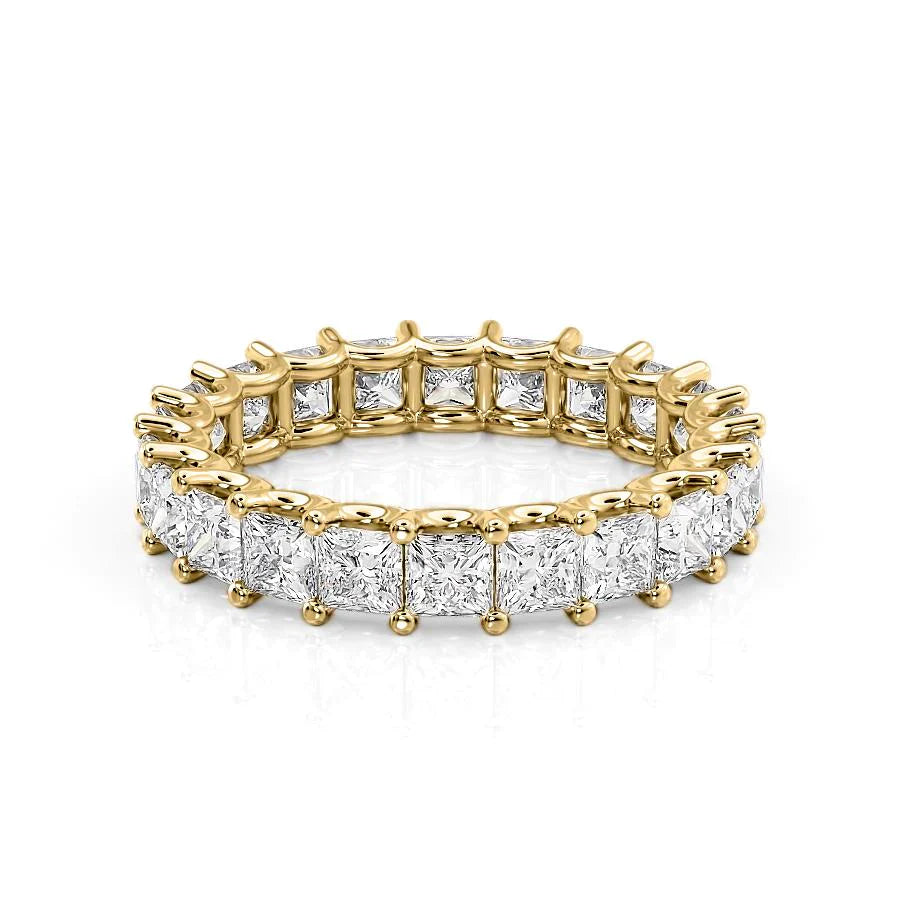 3.5ct Todara Princess Cut Moissanite Ring - Gold