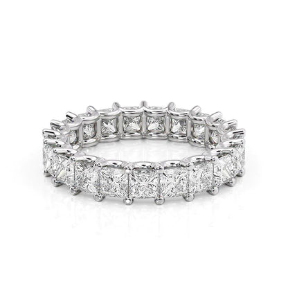 4ct Branka Princess Cut Moissanite Ring - Silver