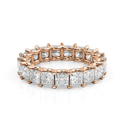 4.7ct Melara Princess Cut Moissanite Ring - Rose Gold