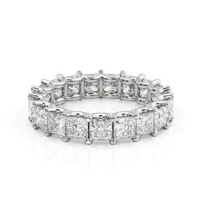 4.7ct Melara Princess Cut Moissanite Ring - Silver