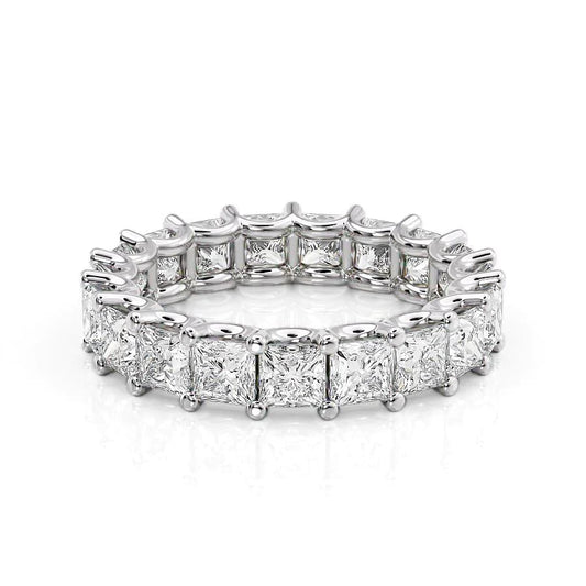 4.7ct Melara Princess Cut Moissanite Ring - Silver