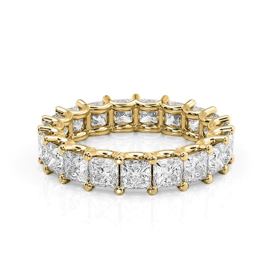 4.7ct Melara Princess Cut Moissanite Ring - Gold