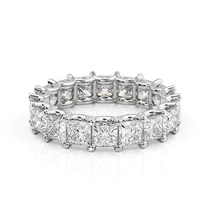 5.5ct Ceclina Princess Cut Moissanite Ring - Silver