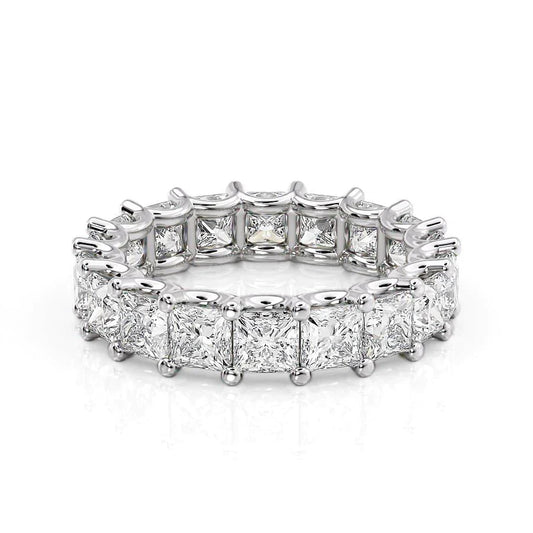 5.5ct Ceclina Princess Cut Moissanite Ring - Silver