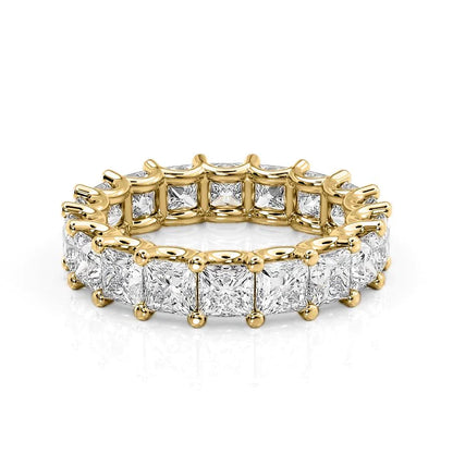 5.5ct Ceclina Princess Cut Moissanite Ring - Gold