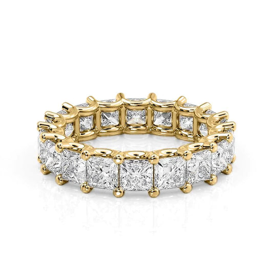 5.5ct Ceclina Princess Cut Moissanite Ring - Gold