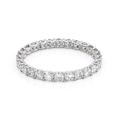 1.2ct Luna Round Cut Moissanite Ring - Silver