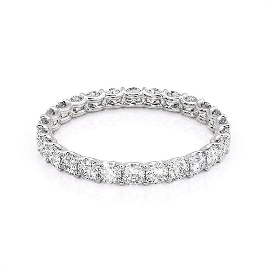 1.2ct Luna Round Cut Moissanite Ring - Silver