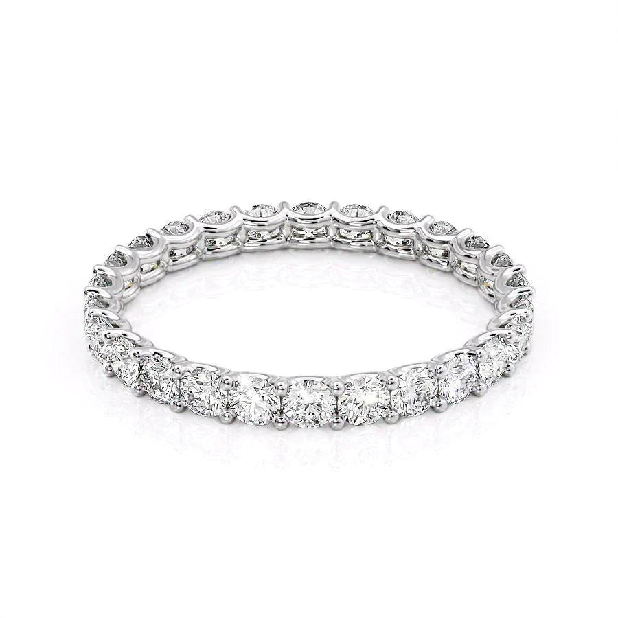 1.2ct Luna Round Cut Moissanite Ring - Silver