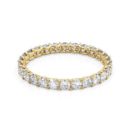 1.2ct Luna Round Cut Moissanite Ring - Gold