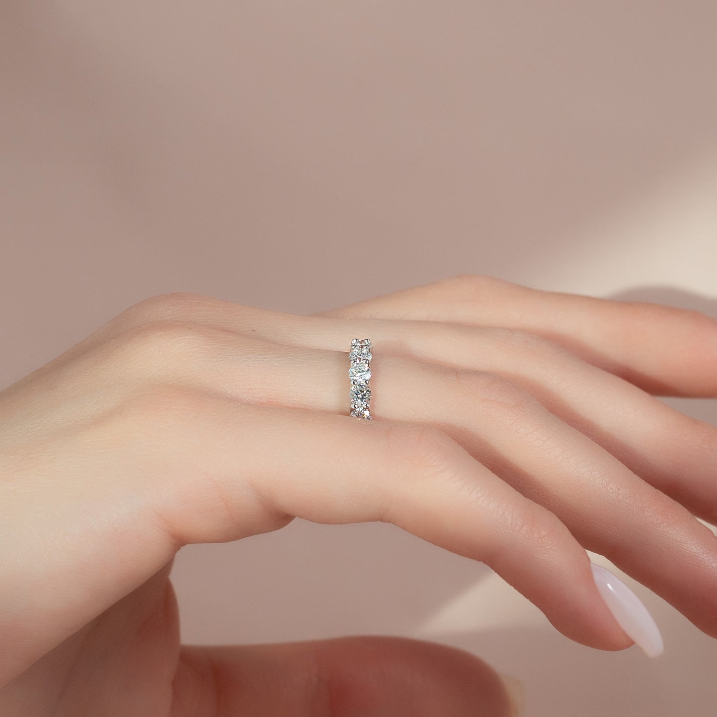 2ct Zarena Round Cut Moissanite Ring - Silver