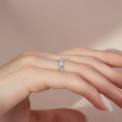 2ct Zarena Round Cut Moissanite Ring - Silver