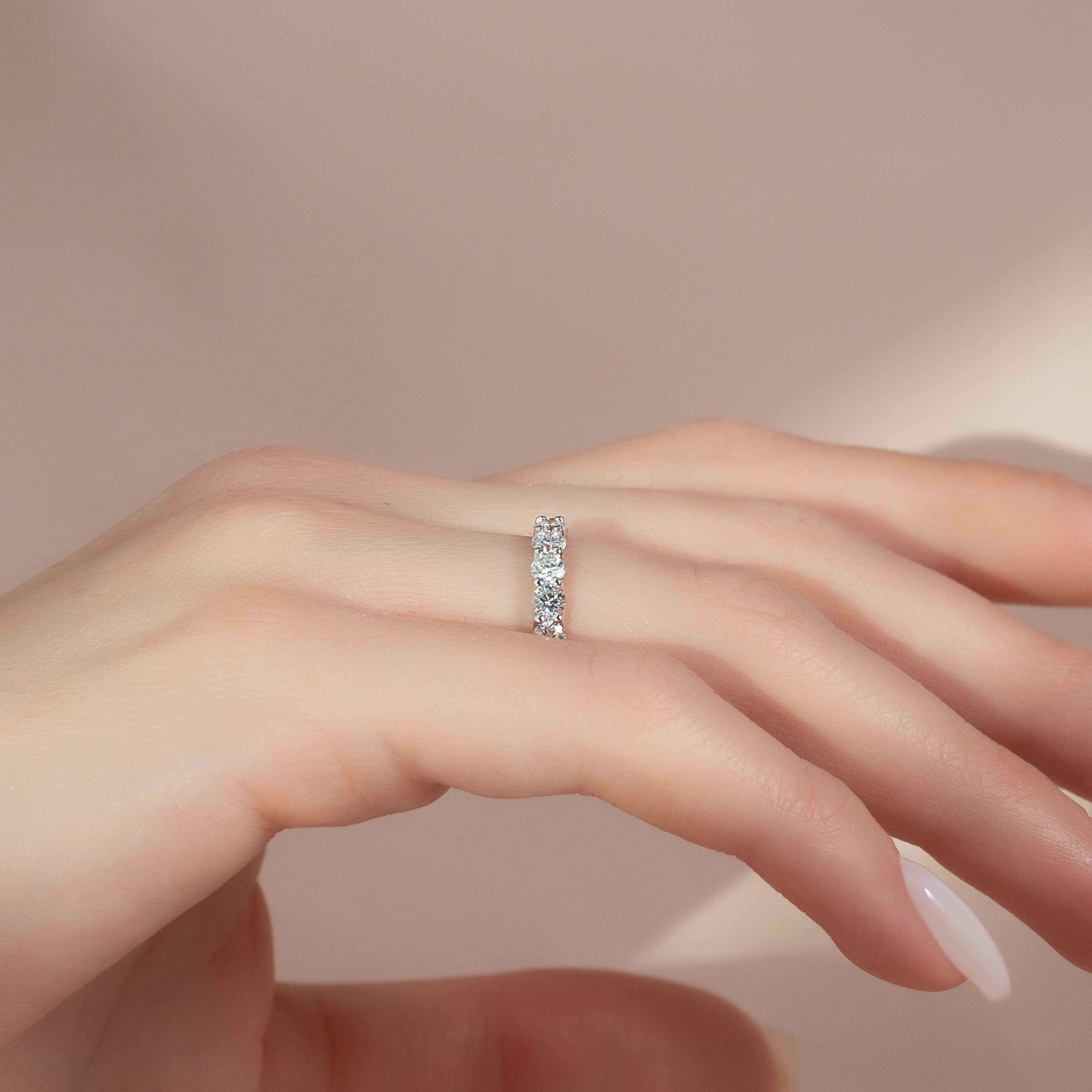 2ct Zarena Round Cut Moissanite Ring - Silver