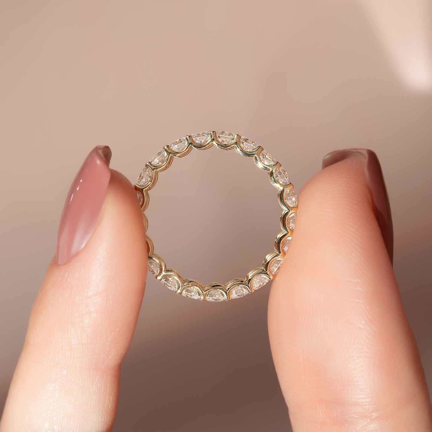 2ct Zarena Round Cut Moissanite Ring - Gold