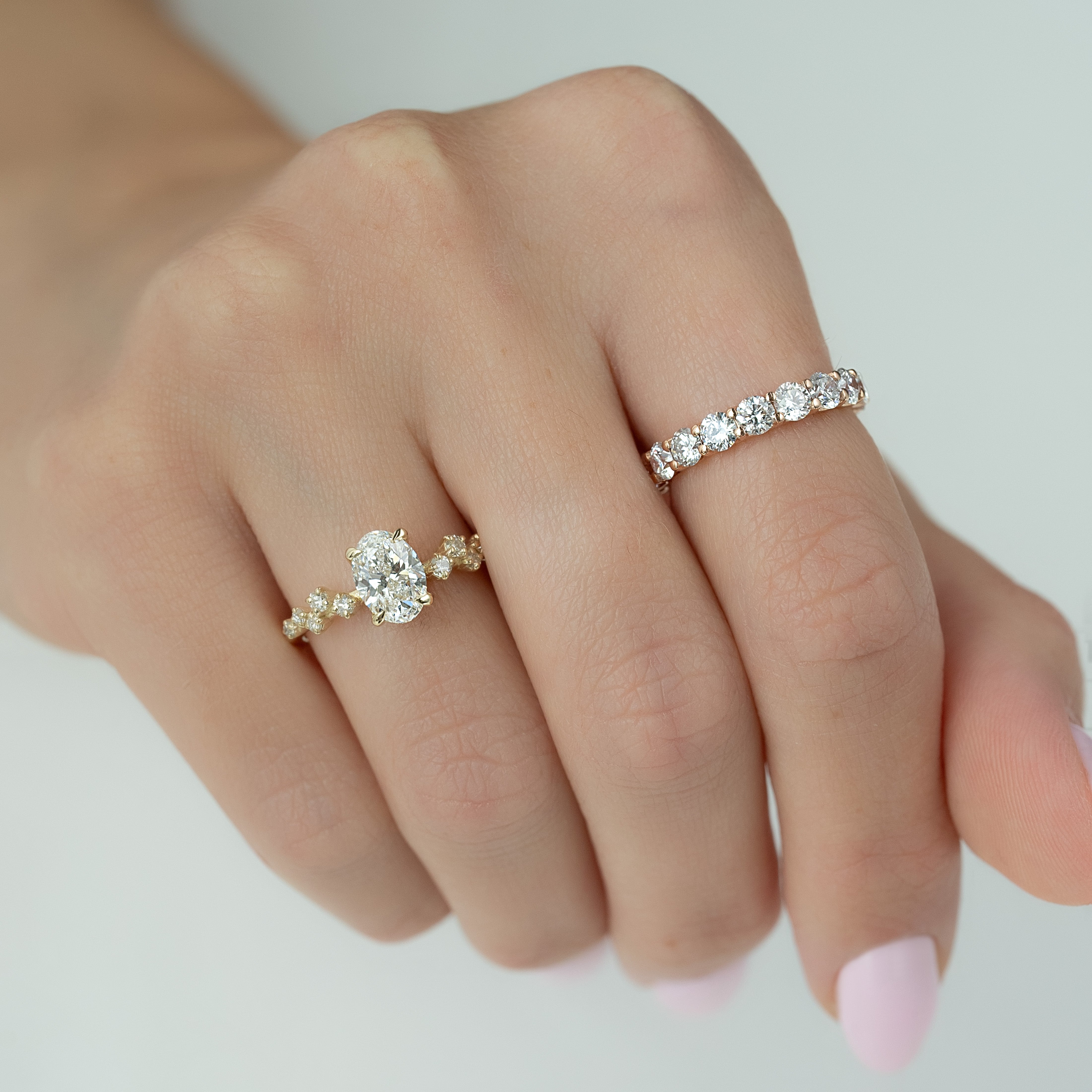 2.5ct Eibhlin Round Cut Moissanite Ring - Rose Gold