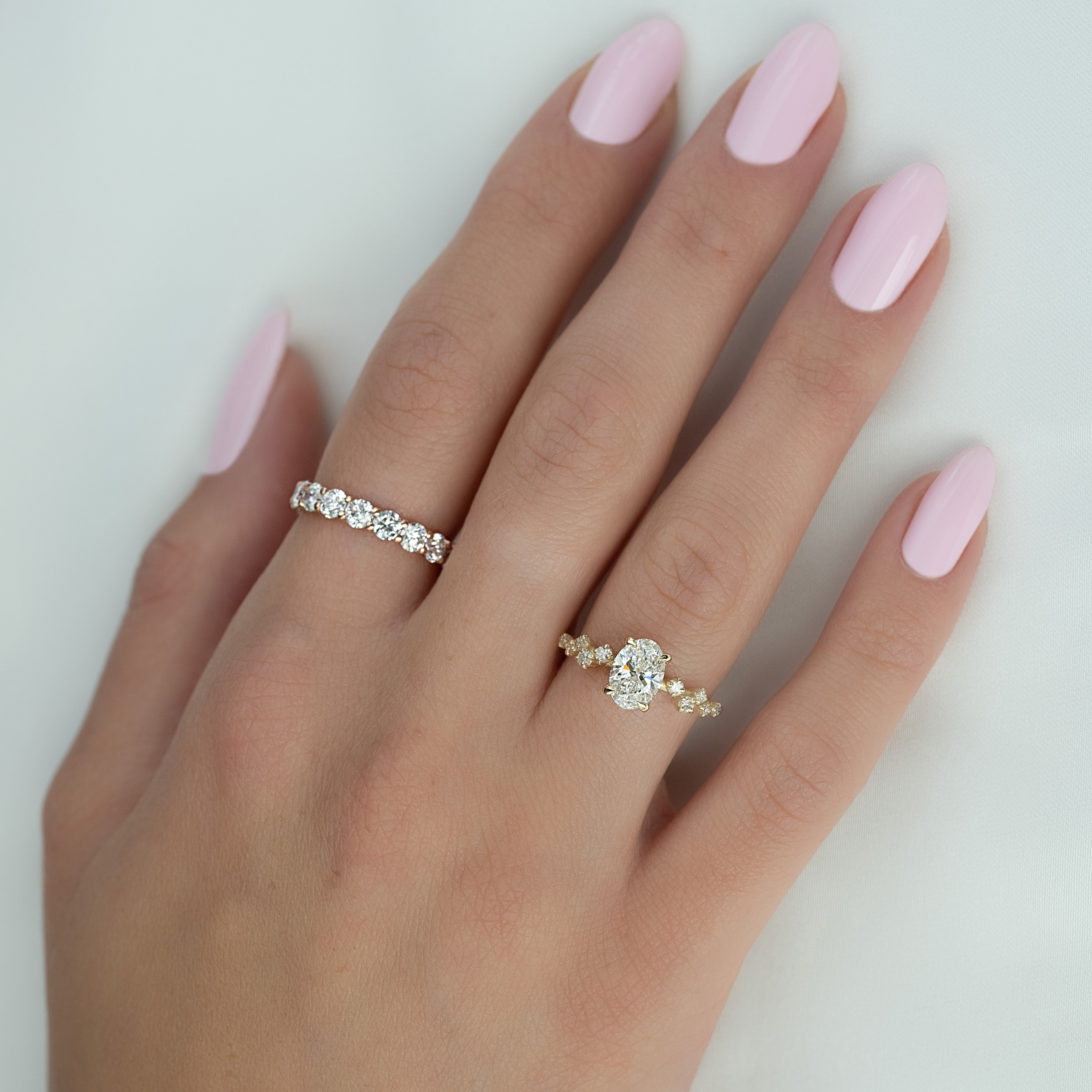 2.5ct Eibhlin Round Cut Moissanite Ring - Rose Gold