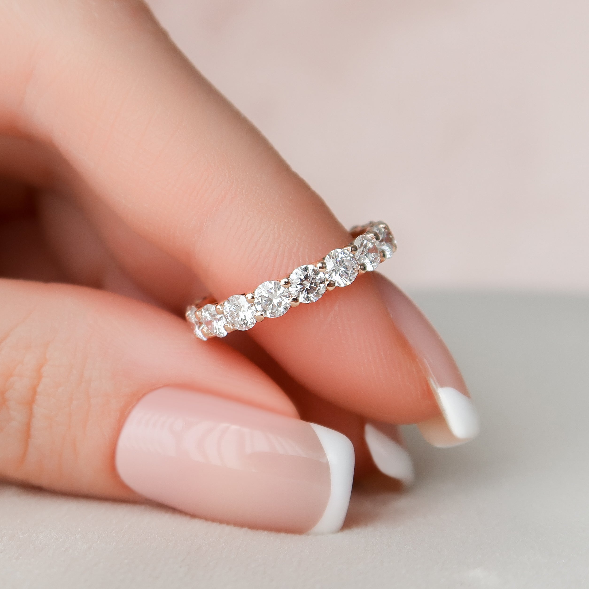 2.5ct Eibhlin Round Cut Moissanite Ring - Rose Gold