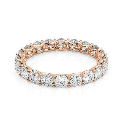 2ct Zarena Round Cut Moissanite Ring - Rose Gold