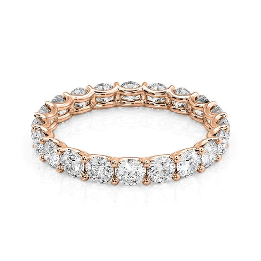 2ct Zarena Round Cut Moissanite Ring - Rose Gold