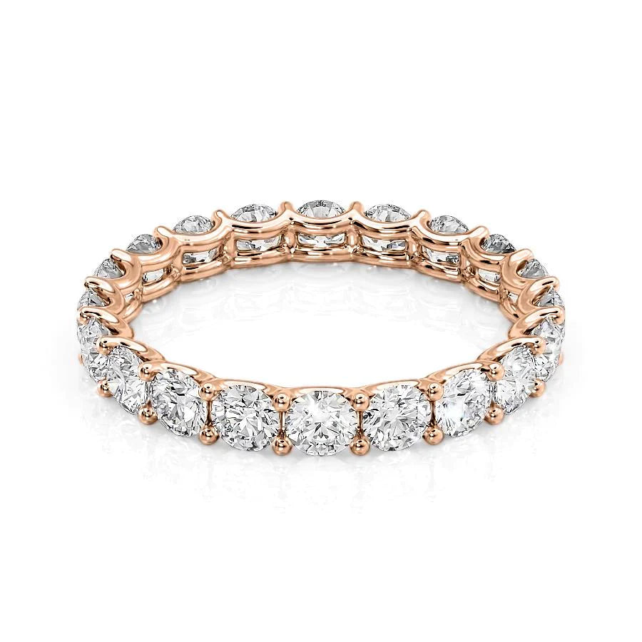 2ct Zarena Round Cut Moissanite Ring - Rose Gold