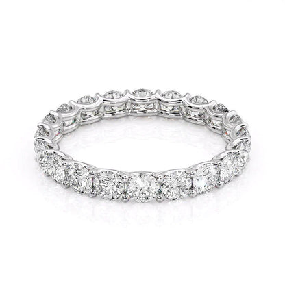 2ct Zarena Round Cut Moissanite Ring - Silver