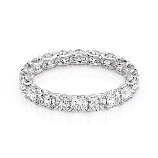 2ct Zarena Round Cut Moissanite Ring - Silver