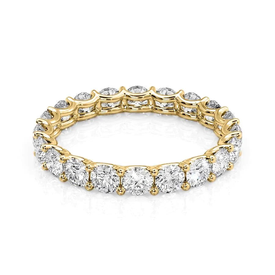 2ct Zarena Round Cut Moissanite Ring - Gold