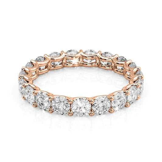 2.5ct Eibhlin Round Cut Moissanite Ring - Rose Gold