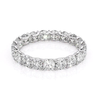 2.5ct Eibhlin Round Cut Moissanite Ring - Silver