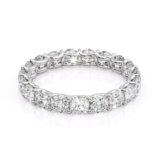 2.5ct Eibhlin Round Cut Moissanite Ring - Silver