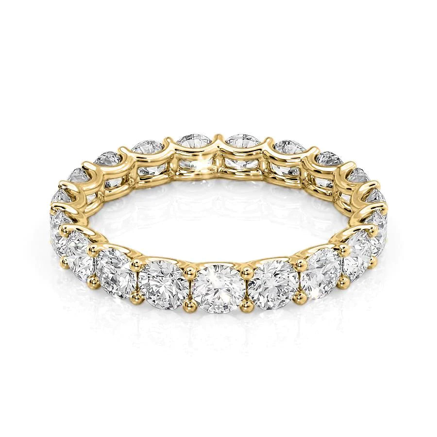 2.5ct Eibhlin Round Cut Moissanite Ring - Gold