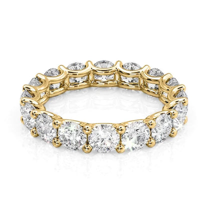 4ct Dari Round Cut Moissanite Ring - Gold