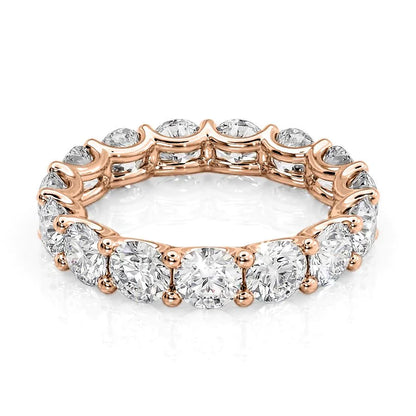 4.5ct Calandra Round Cut Moissanite Ring - Rose Gold