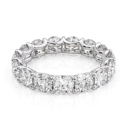 4.5ct Calandra Round Cut Moissanite Ring - Silver