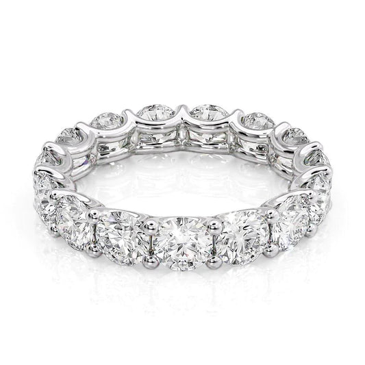 4.5ct Calandra Round Cut Moissanite Ring - Silver