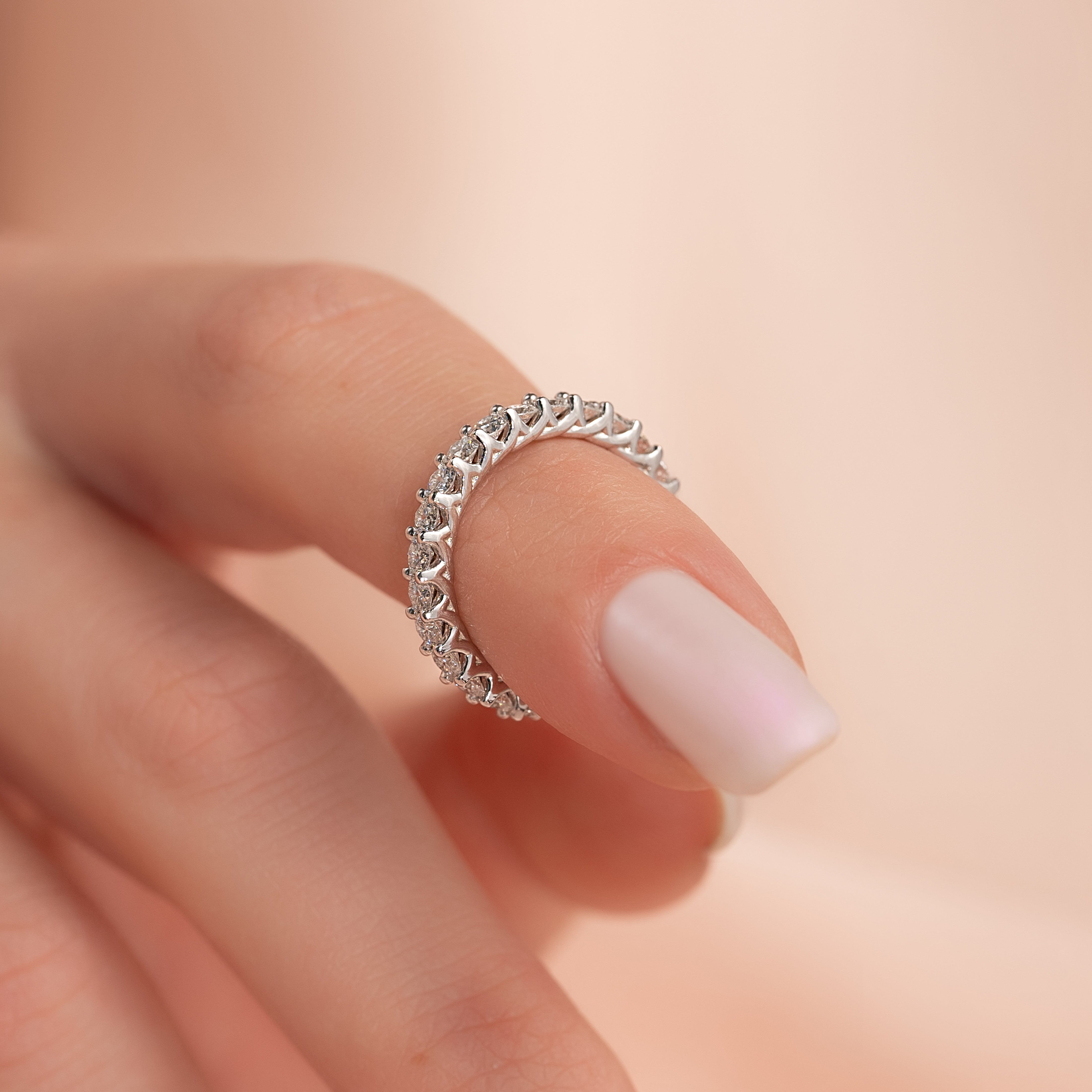 1.5ct Katia Round Cut Moissanite Ring - Silver