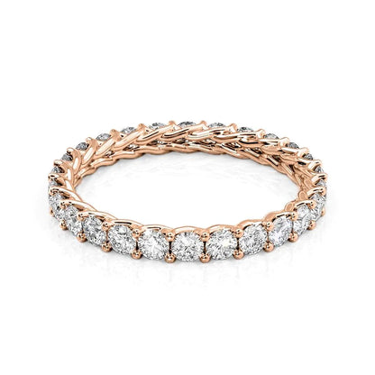 1.5ct Katia Round Cut Moissanite Ring - Rose Gold