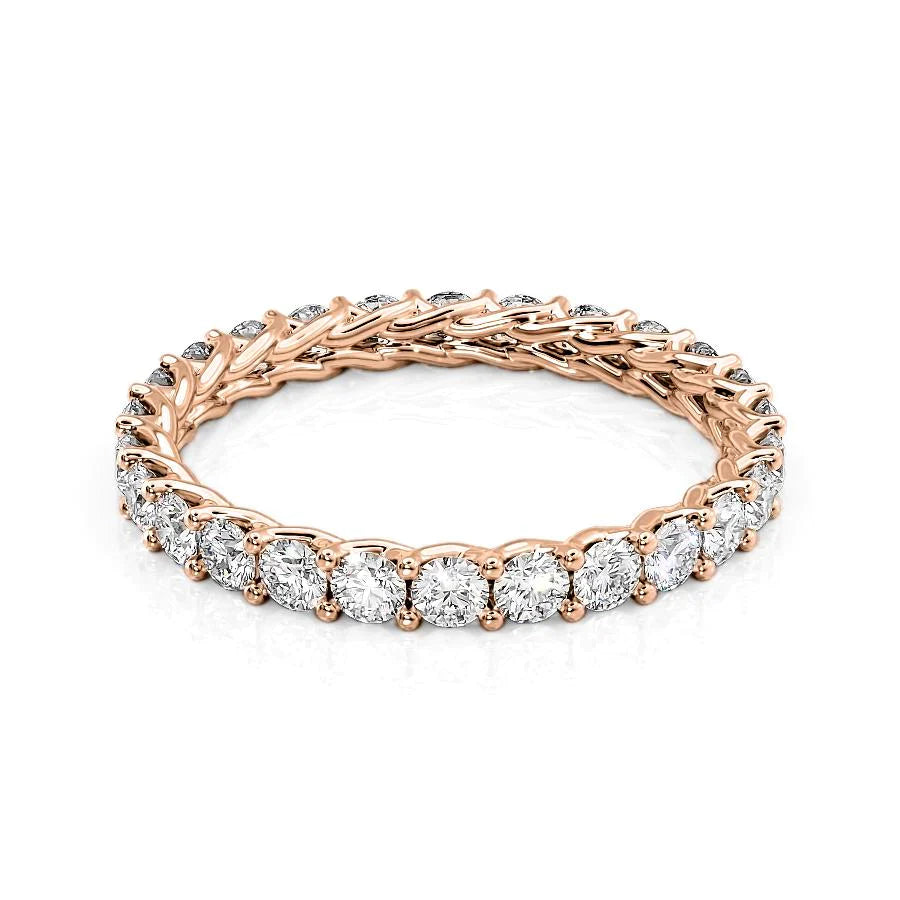 1.5ct Katia Round Cut Moissanite Ring - Rose Gold